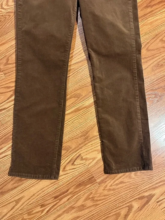 Kut from the Kloth Brown Corduroy Catherine Boyfriend Straight Leg Pant Size 10 - Picture 2 of 8